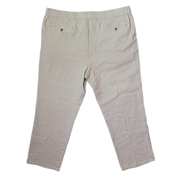 Tommy Bahama Stone Khaki Linen Lounge Pants 2XLB Beach Resort - Picture 5 of 12